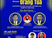 Bincang Kampus Bersama Orang Tua Awali Perjalanan Hebat di UBSI Kampus Cibitung