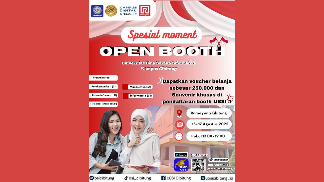 Kesempatan Emas Kunjungi Booth UBSI di Mall Ramayana Cibitung dan Raih Keuntungan Spesial